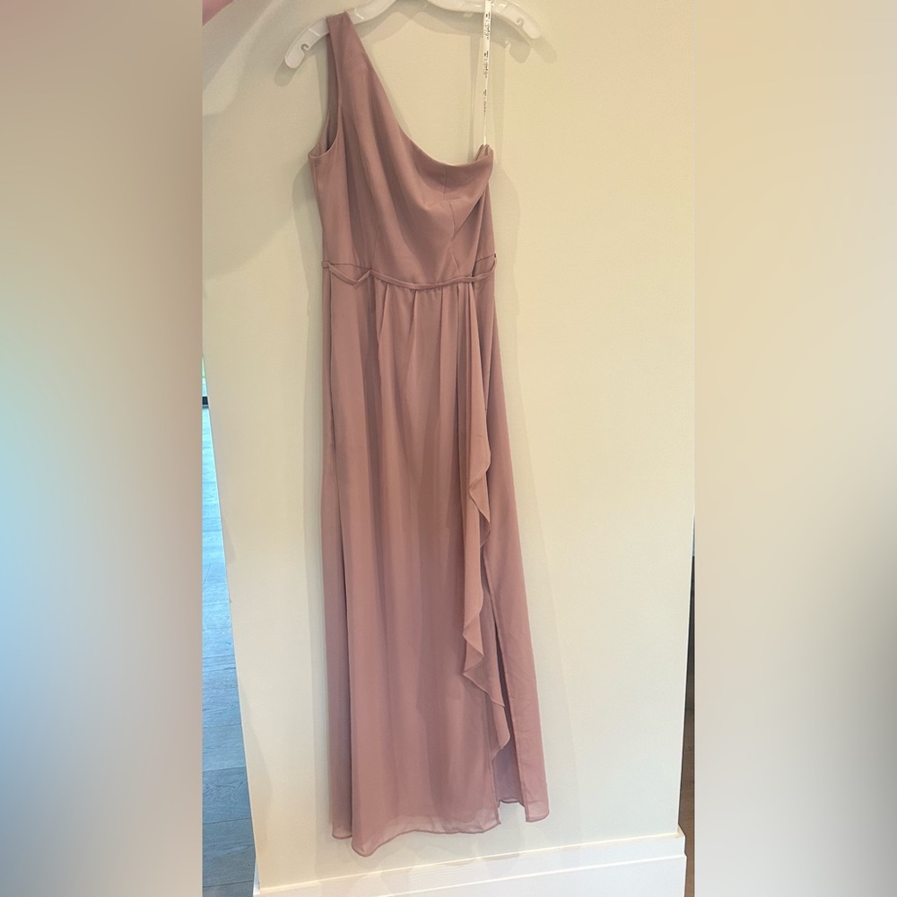 Celebrate DB Studio Bridesmaids One-Shoulder Pink Dress